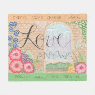 Liebe trotzdem 50" x 60" Fleece Blanket