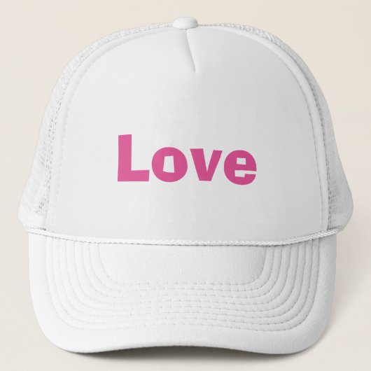 Liebe Trucker Hat Truckerkappe (Vorderseite)