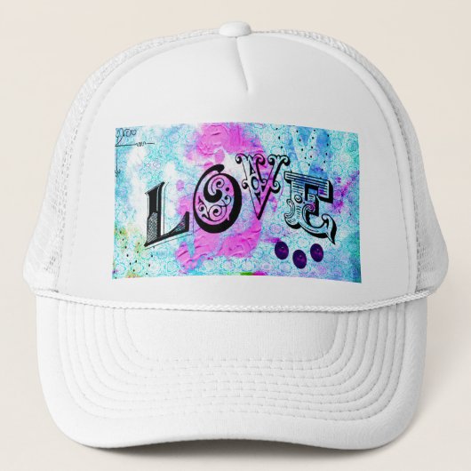 Liebe Trucker Hat Truckerkappe (Vorderseite)