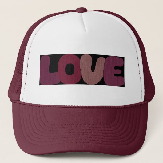 Liebe Trucker Hat Truckerkappe (Vorderseite)