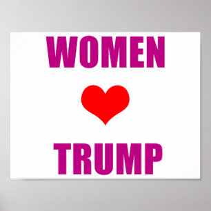 Liebe Trump Frauen für Trump Poster