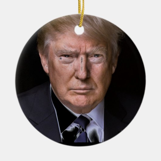 Liebe Trump Keramik Ornament (Vorne)