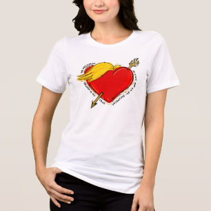 Liebe Trump Valentinstag 45 47 Herr Präsident Rot Tri-Blend Shirt