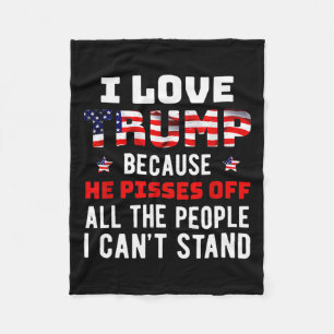 Liebe Trump, weil er die Leute, die ich kann, verä Fleecedecke