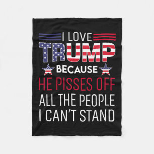 Liebe Trump, weil er die Leute, die ich kann, verä Fleecedecke