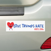 Liebe-Trumpf-Hass Autoaufkleber (Auf Auto)