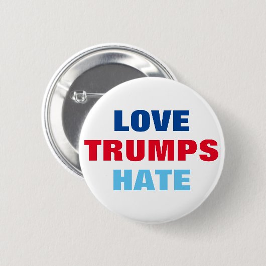 Liebe-Trumpf-Hass Button (Vorne & Hinten)
