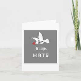 Liebe-Trumpf-Hass-Gruß-Karte Feiertagskarte