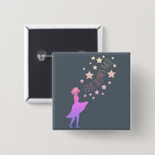 Liebe-Trumpf-Hass-Knopf Button (Vorne & Hinten)