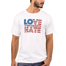 Liebe-Trumpf-Hass-T-Shirt