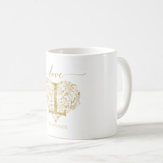 Liebe-Trumpf-Hass-Tasse Kaffeetasse (VorderseiteRechts)