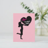 Liebe Trumps Hass und Frauenrechte Postkarte (Stehend Vorderseite)