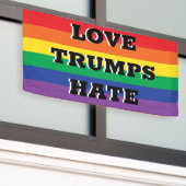 Liebe Trumps Hate Banner (Äußeres Gebäude)