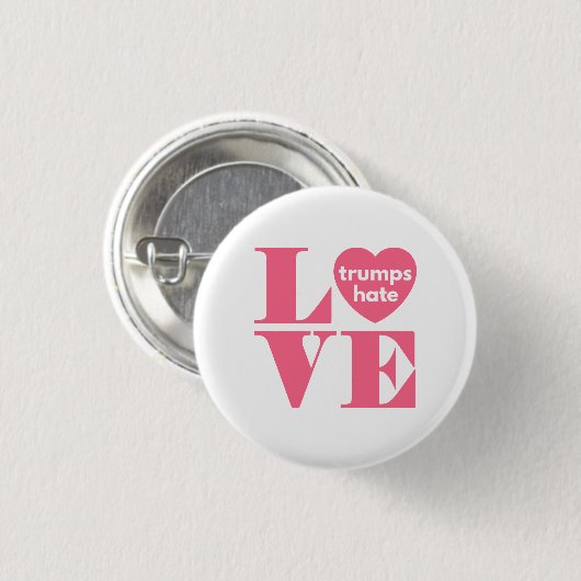 Liebe Trumps Hate Button (Vorne & Hinten)