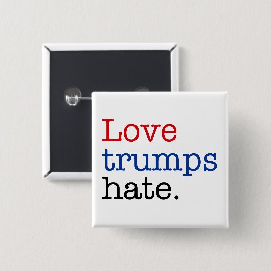 Liebe Trumps Hate Button (Vorne & Hinten)