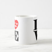 Liebe Trumps Hate Kaffeetasse (Mittel)