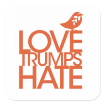 Liebe Trumps Hate Sticker
