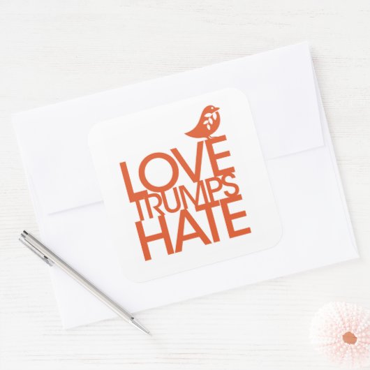 Liebe Trumps Hate Sticker (Umschlag)