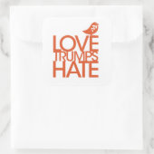 Liebe Trumps Hate Sticker (Tasche)