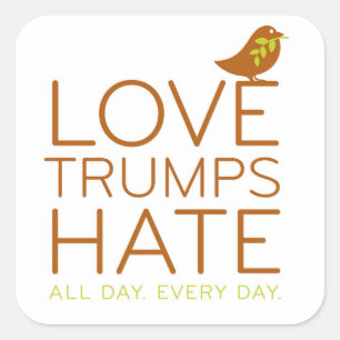 Liebe Trumps Hate Sticker