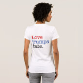 Liebe Trumps Hate T-Shirt (Schwarz voll)