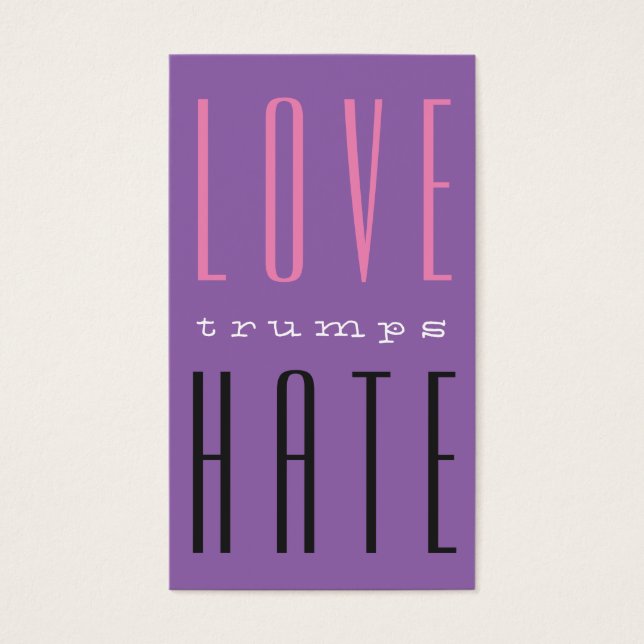 LIEBE trumps HATE VI (Vorderseite)