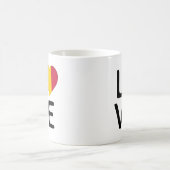 Liebe - Tschad-Flagge Kaffeetasse (Mittel)