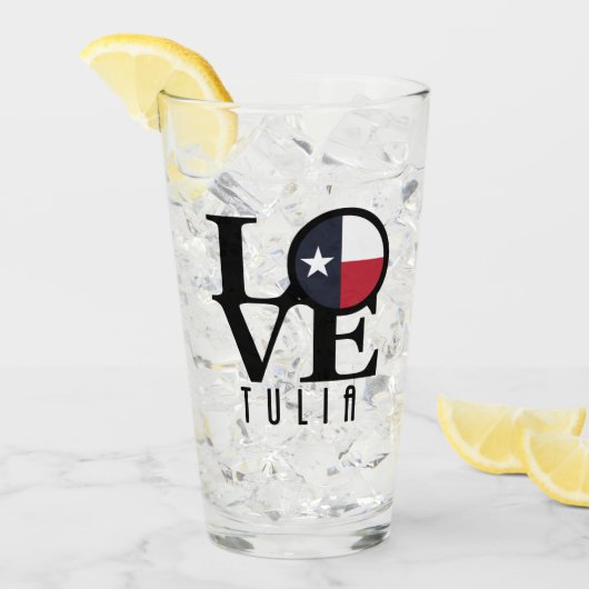 LIEBE Tulia Texas Glas (Vorderseite Ice)