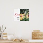 Liebe Tulip Fotografie Psalm 136:1 Poster (Küche)