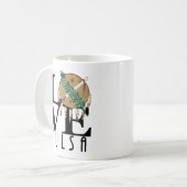 LIEBE Tulsa OK 11oz Kaffeetasse (Vorderseite Links)