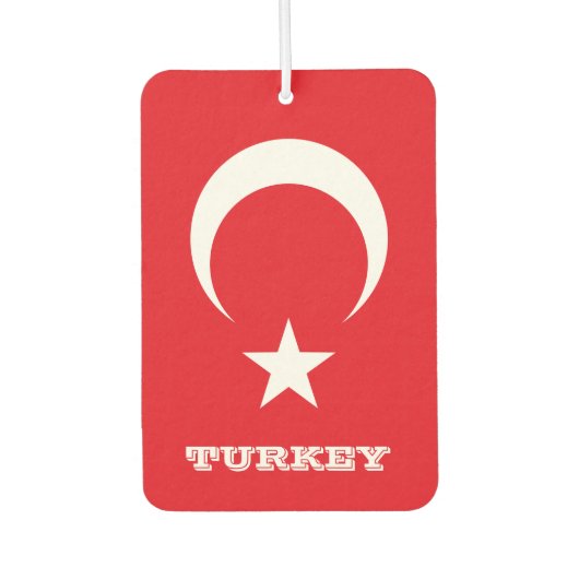 Liebe Türkei Luftkühler, türkische Flagge Autolufterfrischer (Vorderseite)