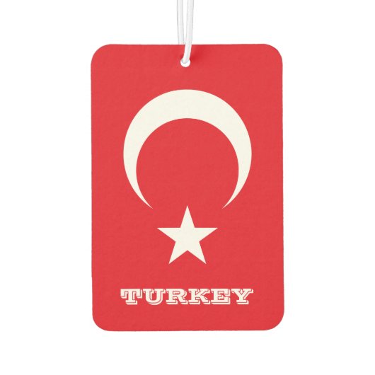 Liebe Türkei Luftkühler, türkische Flagge Autolufterfrischer (Rückseite)