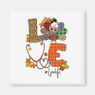 Liebe Türkei Stethoscope Lpn Nurse Life Thanksgivi Magnet