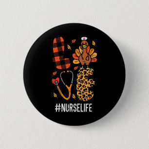 Liebe Türkei Stethoscope Nurse Erntedank Fall Sc Button