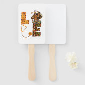 Liebe Türkei Stethoscope Nurse Life Erntedank Au Fächer (Vorne und Hinten)