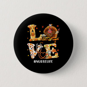 Liebe Türkei Stethoscope Nurse Life Erntedank Fa Button