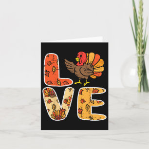 Liebe Türkei Verlasse Herbst Erntedank Frauen Karte