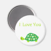 Liebe Turtle Magnet (Vorderseite/Rückseite)