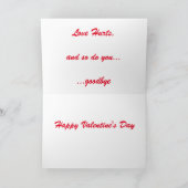 Liebe tut weh feiertagskarte (Innenseite)