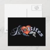 Liebe tut weh postkarte (Vorne/Hinten)