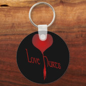 Liebe tut weh schlüsselanhänger (Vorderseite)