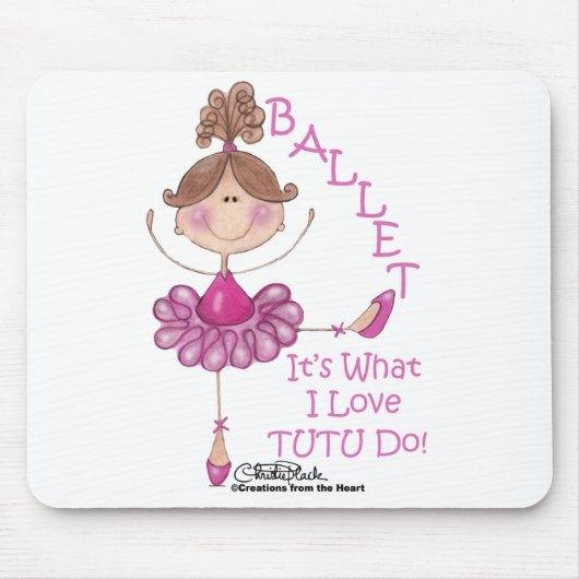 Liebe "TUTU" tun! Mousepad (Vorne)