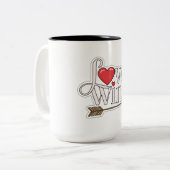 Liebe Twins - Zwei-Tonen-Tasse (15 oz) Zweifarbige Tasse (Vorderseite Links)
