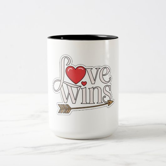 Liebe Twins - Zwei-Tonen-Tasse (15 oz) Zweifarbige Tasse (Mittel)