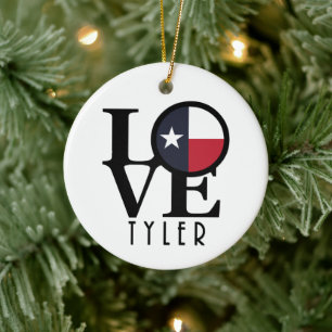 LIEBE Tyler Texas Keramik Ornament