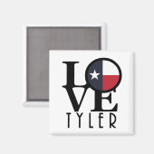 LIEBE Tyler Texas Magnet (Vorderseite/Rückseite)