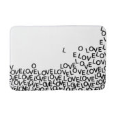 Liebe Typografie Bath Mat Badematte (Vorderseite)
