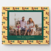 Liebe Typografie benutzerdefiniertes Foto der Fami Fotoplatte (Vorderseite)