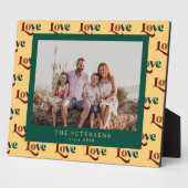 Liebe Typografie benutzerdefiniertes Foto der Fami Fotoplatte (Seite)