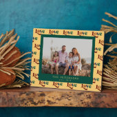 Liebe Typografie benutzerdefiniertes Foto der Fami Fotoplatte (Seite)